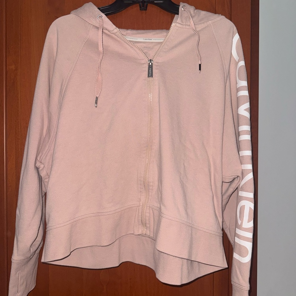 Calvin Klein Performance Pink Long Sleeve Hoodie